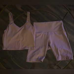 Taupe Pink Lululemon align Set